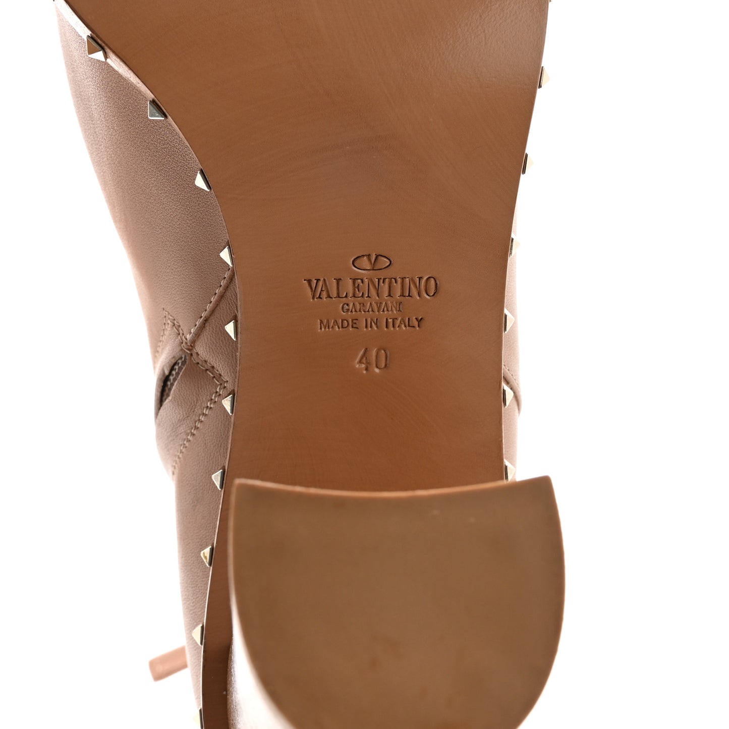 Nappa Soul Rockstud 90mm Ankle Boots 40 Skin Sorbet