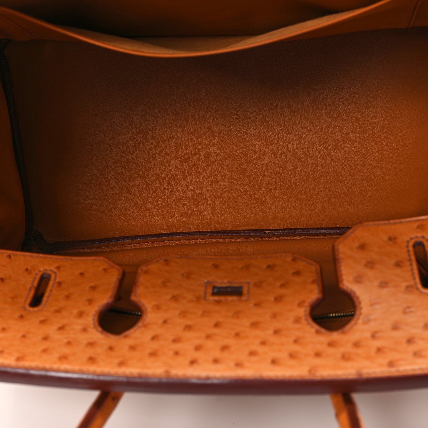 Ostrich Birkin 35 Cognac