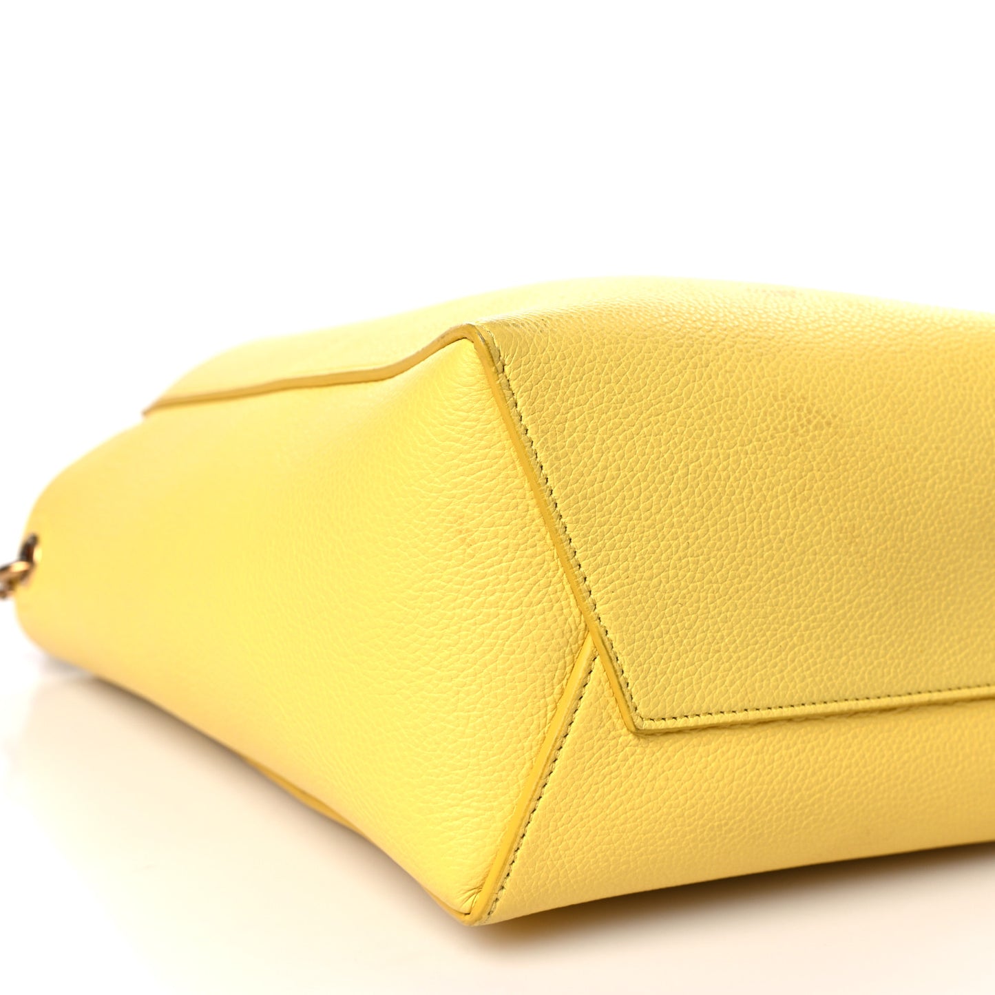 Soft Grained Calfskin Small Sangle Bucket Bag Citron