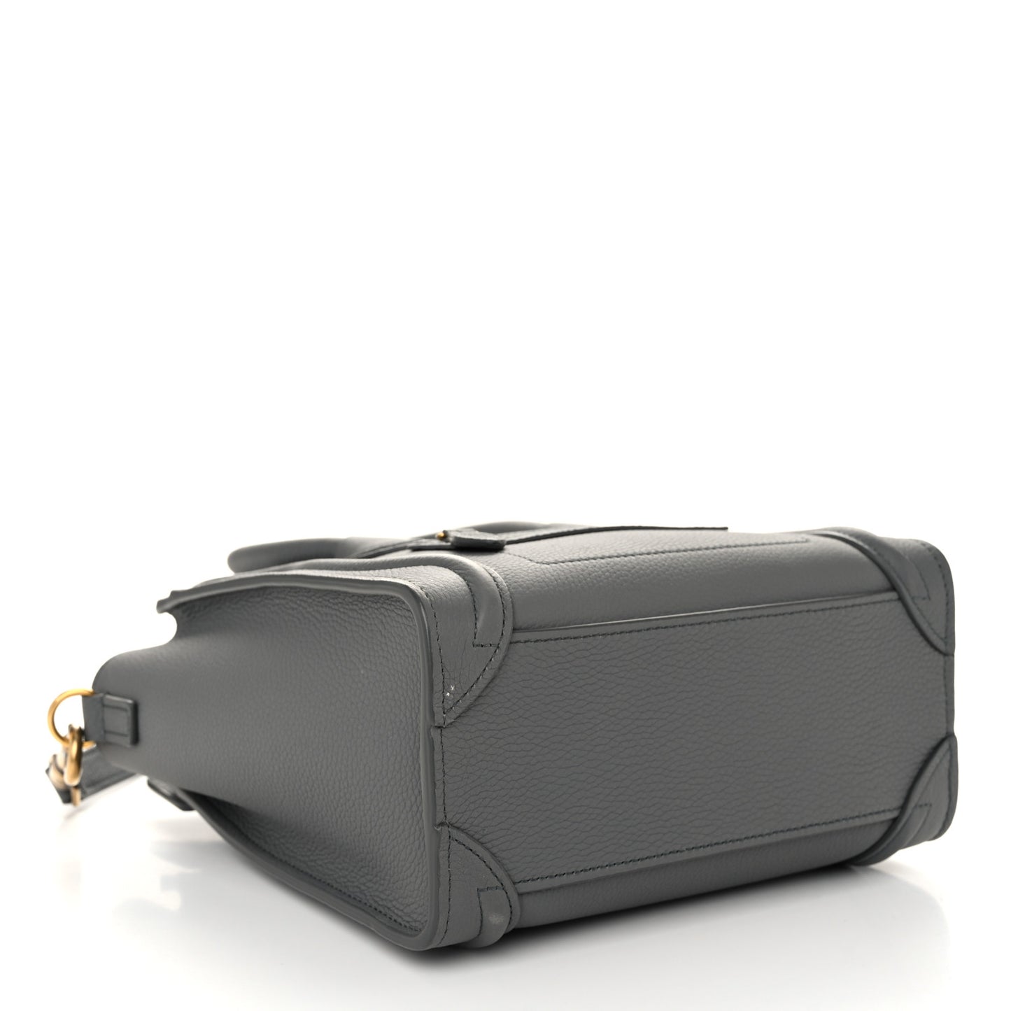 Baby Drummed Calfskin Nano Luggage Kohl