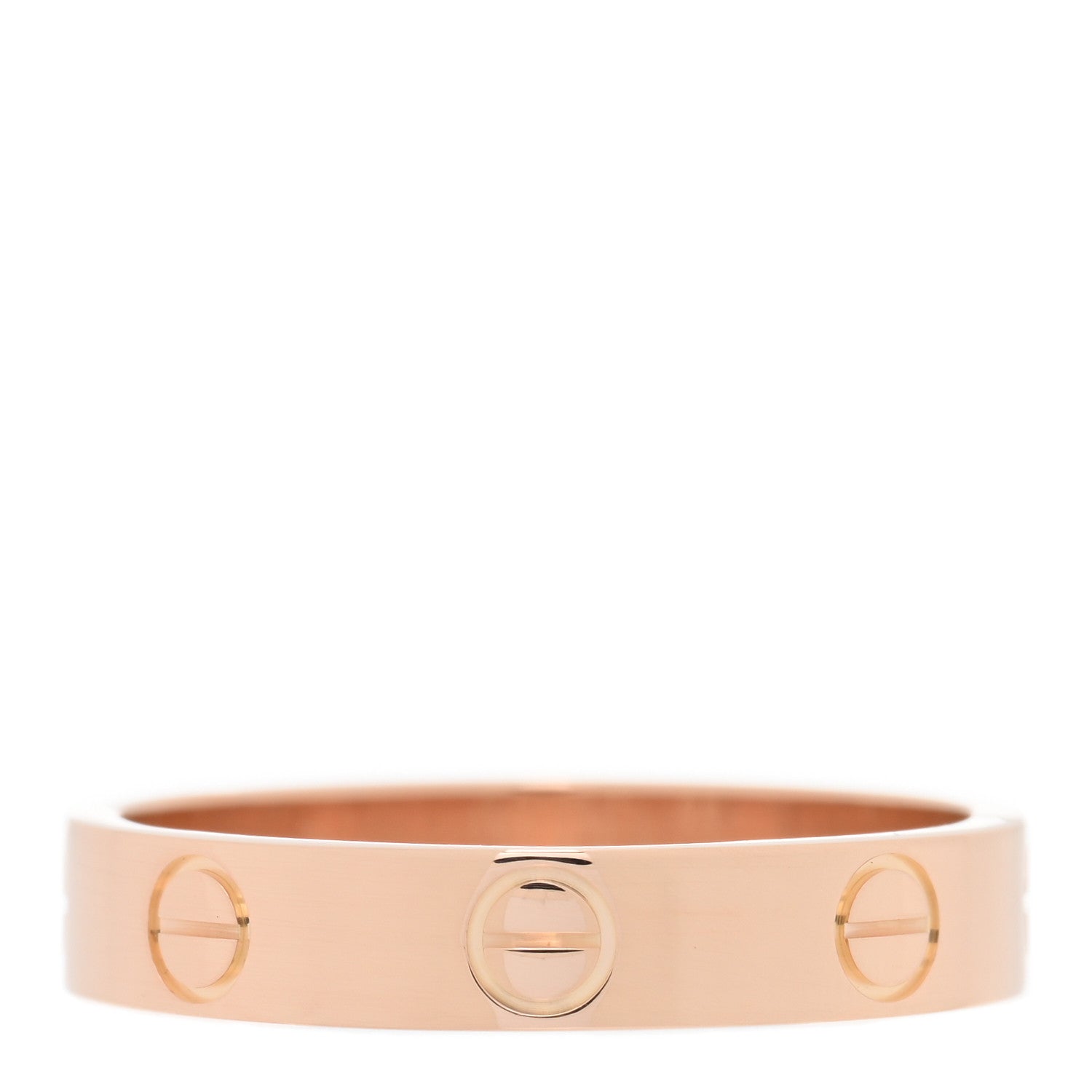 Cartier 18K Pink Gold 3.5mm LOVE Wedding Band Ring 53 6.5 3 of 4