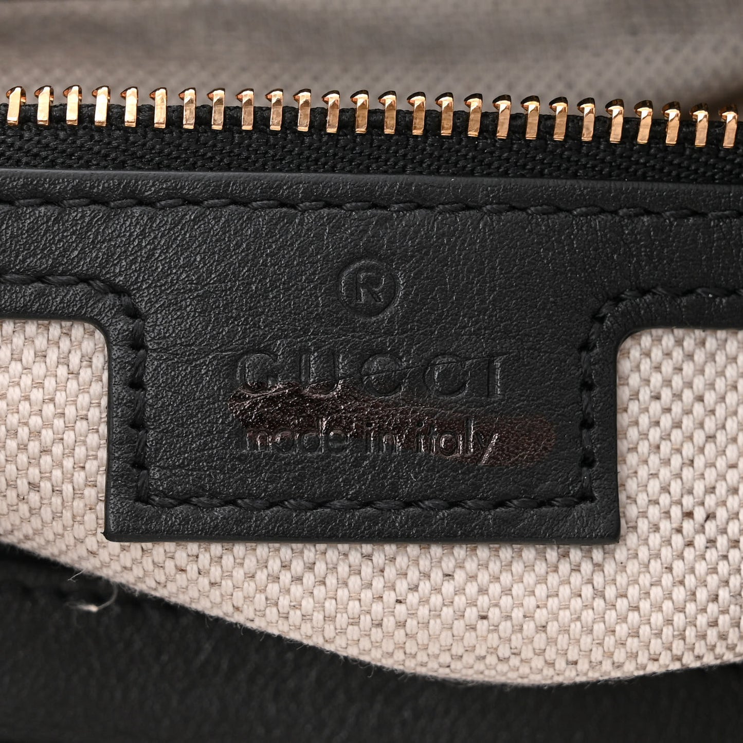 Aria Calfskin Web Large Attache Shoulder Bag Black