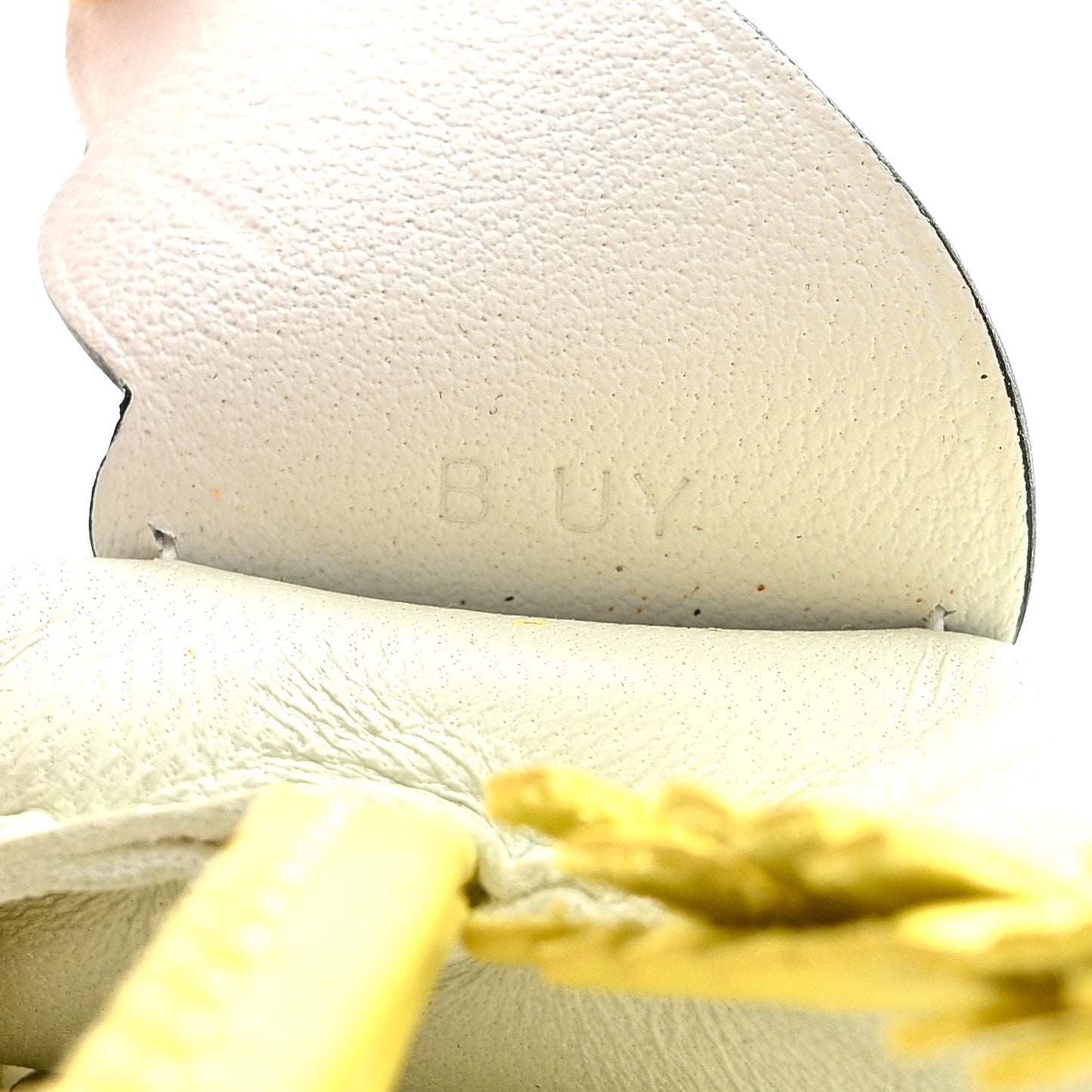 Milo Lambskin Grigri Rodeo Pegase Horse Bag Charm PM Vert Fizz Lime White