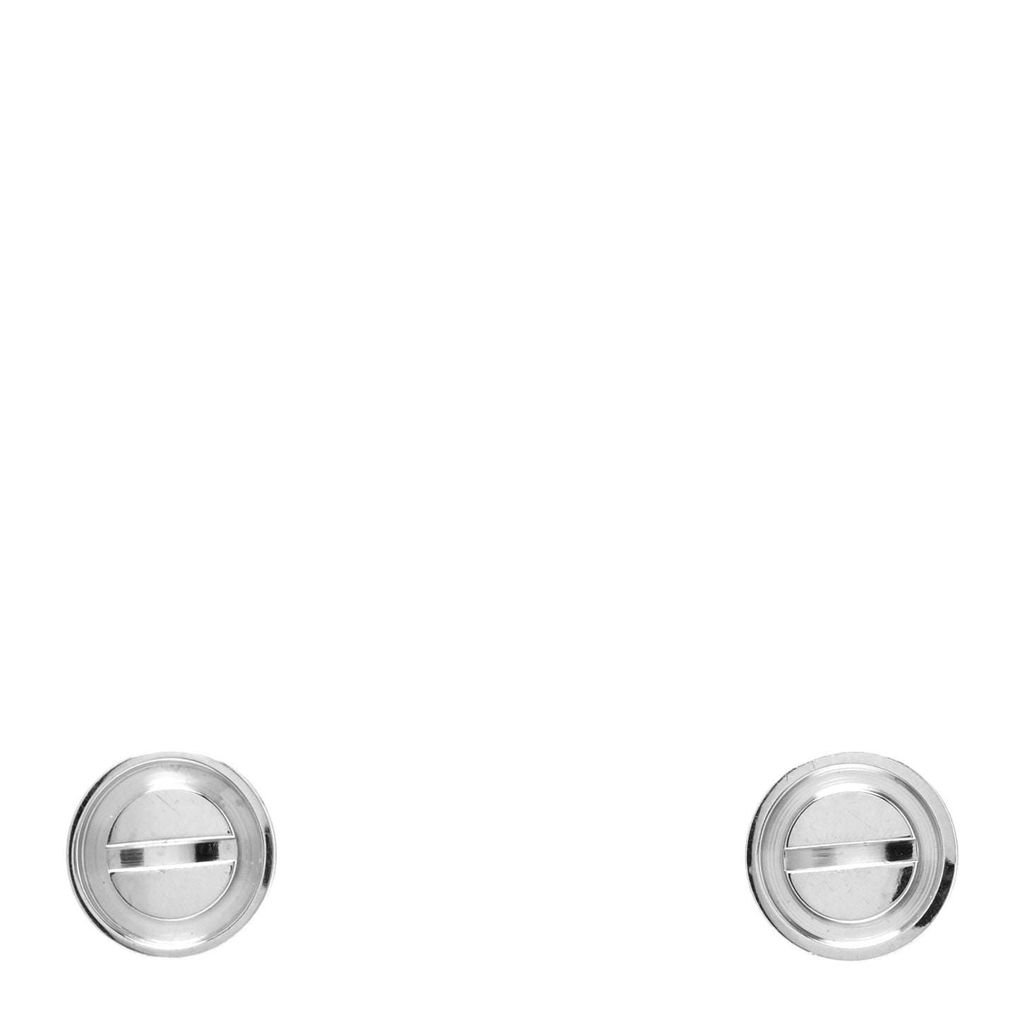 18K White Gold LOVE Earrings
