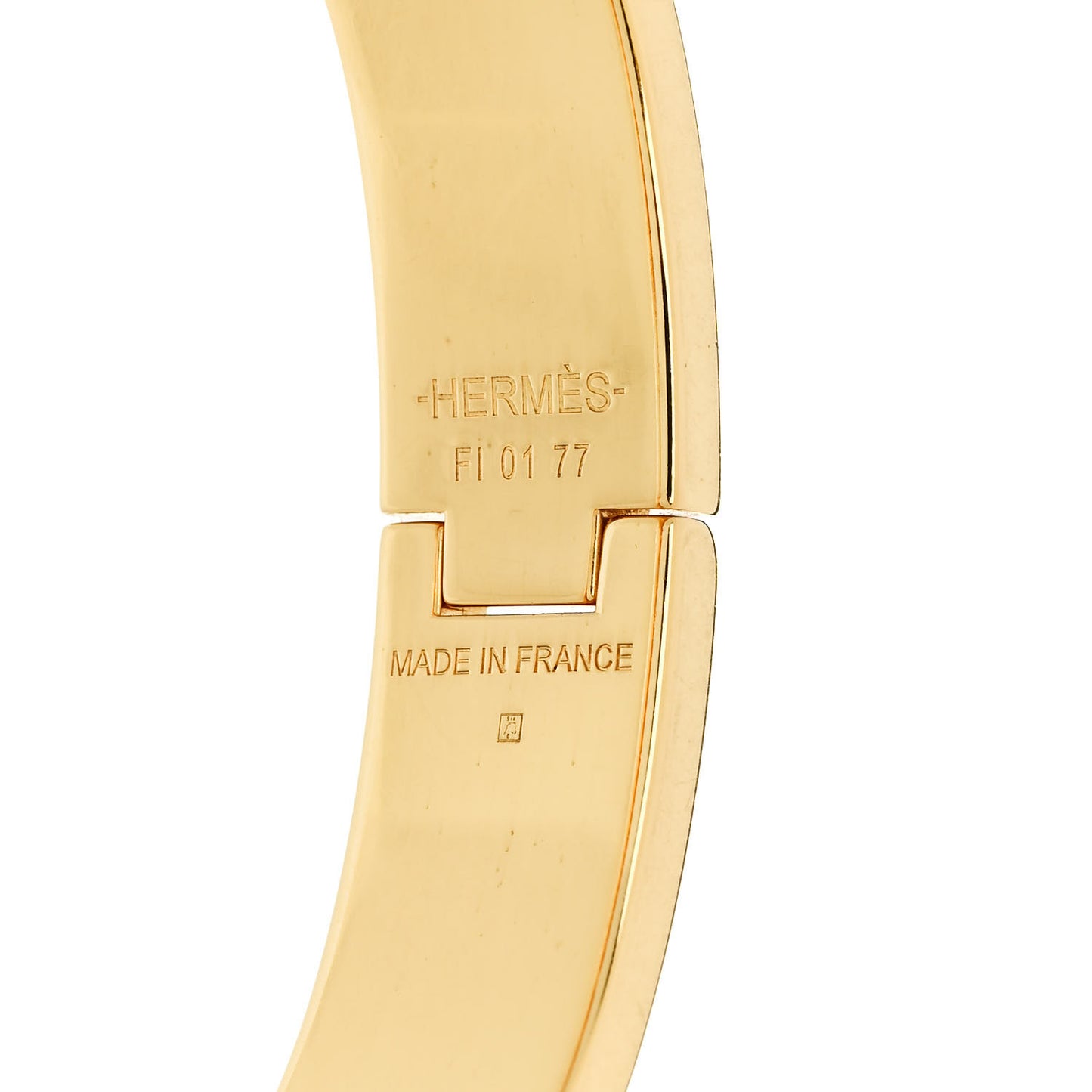 Enamel Narrow Clic Clac H Bracelet PM Black