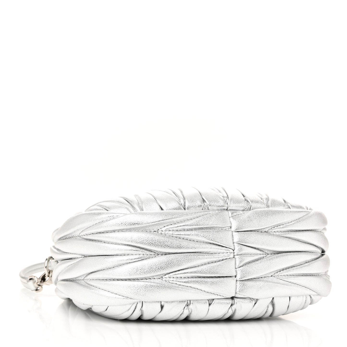 Metallic Nappa Matelasse Mini Wander Hobo Cromo