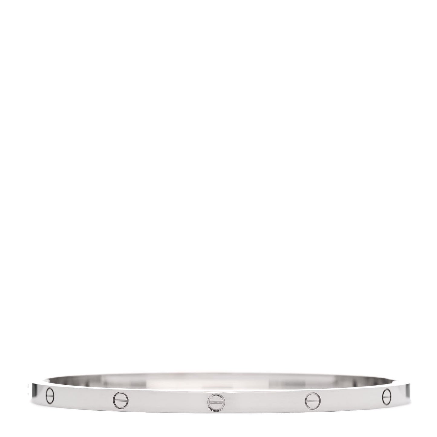 18K White Gold Small LOVE Bracelet 19