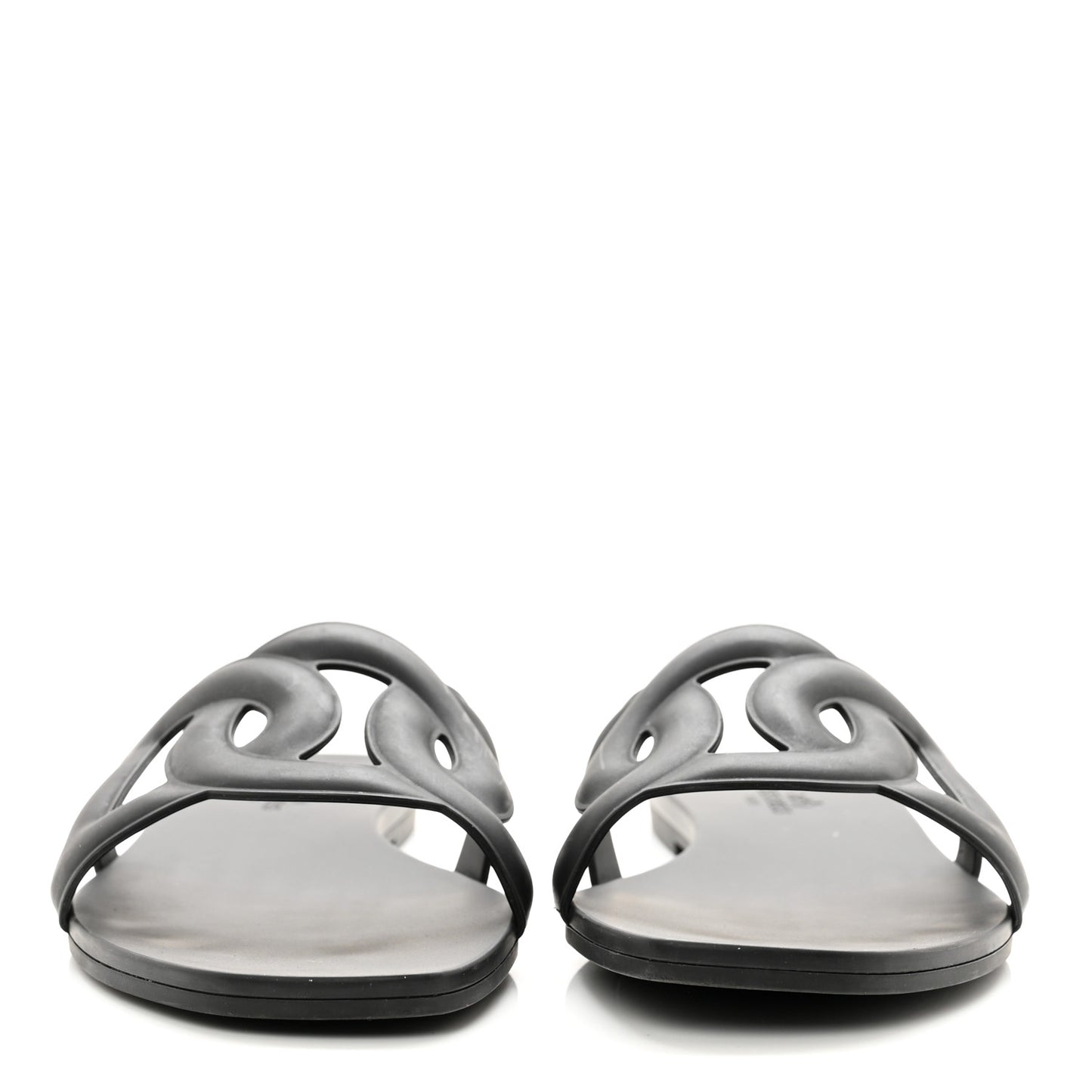 Rubber Aloha Sandals 38 Black