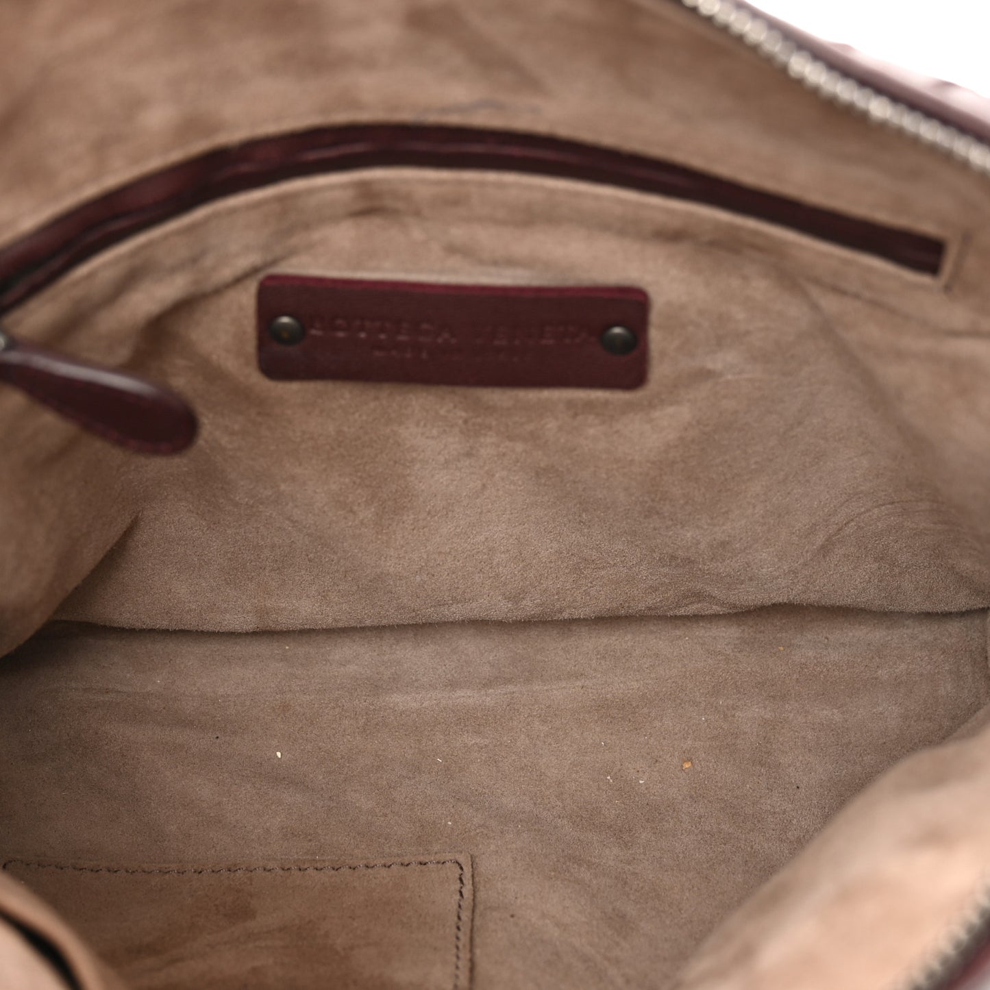 Nappa Intrecciato Nodini Crossbody Messenger Burgundy