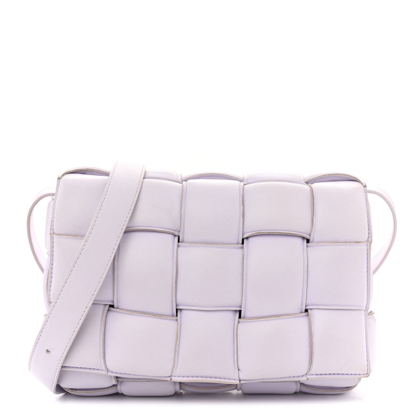 Nappa Maxi Intreccio Padded Cassette Crossbody Bag Mirth Washed
