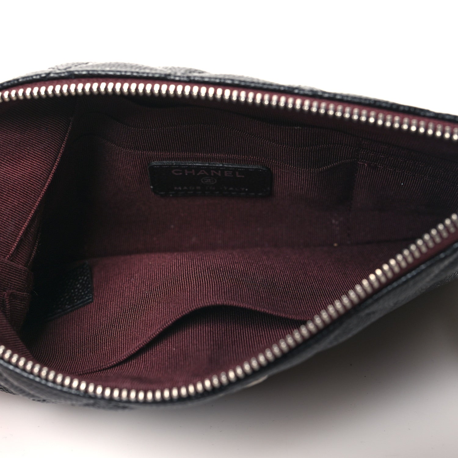 Chanel Caviar Quilted Cosmetic Case Black 5 of 7