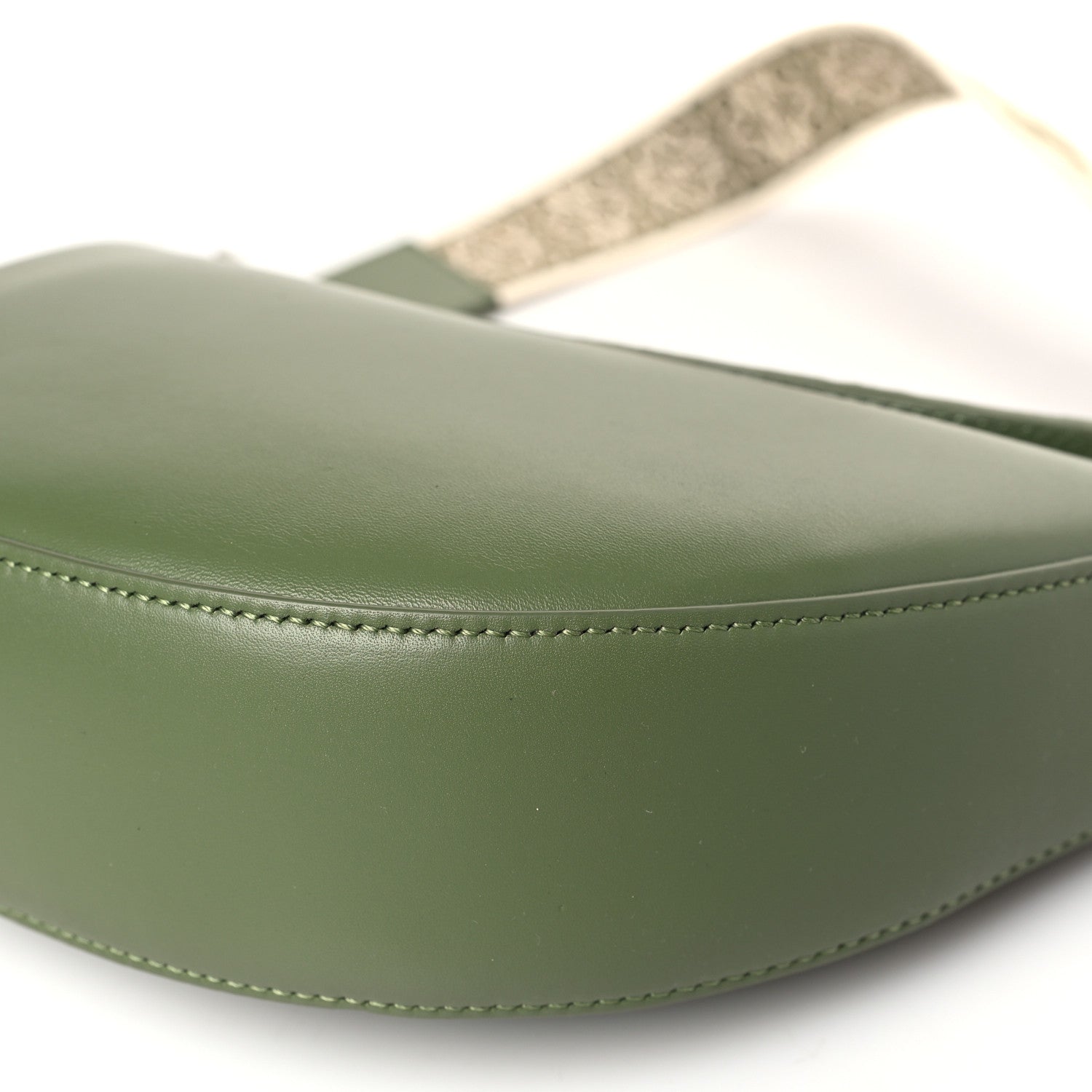 Loewe Satin Calfskin Jacquard Small Luna Bag Avocado Green 8 of 8