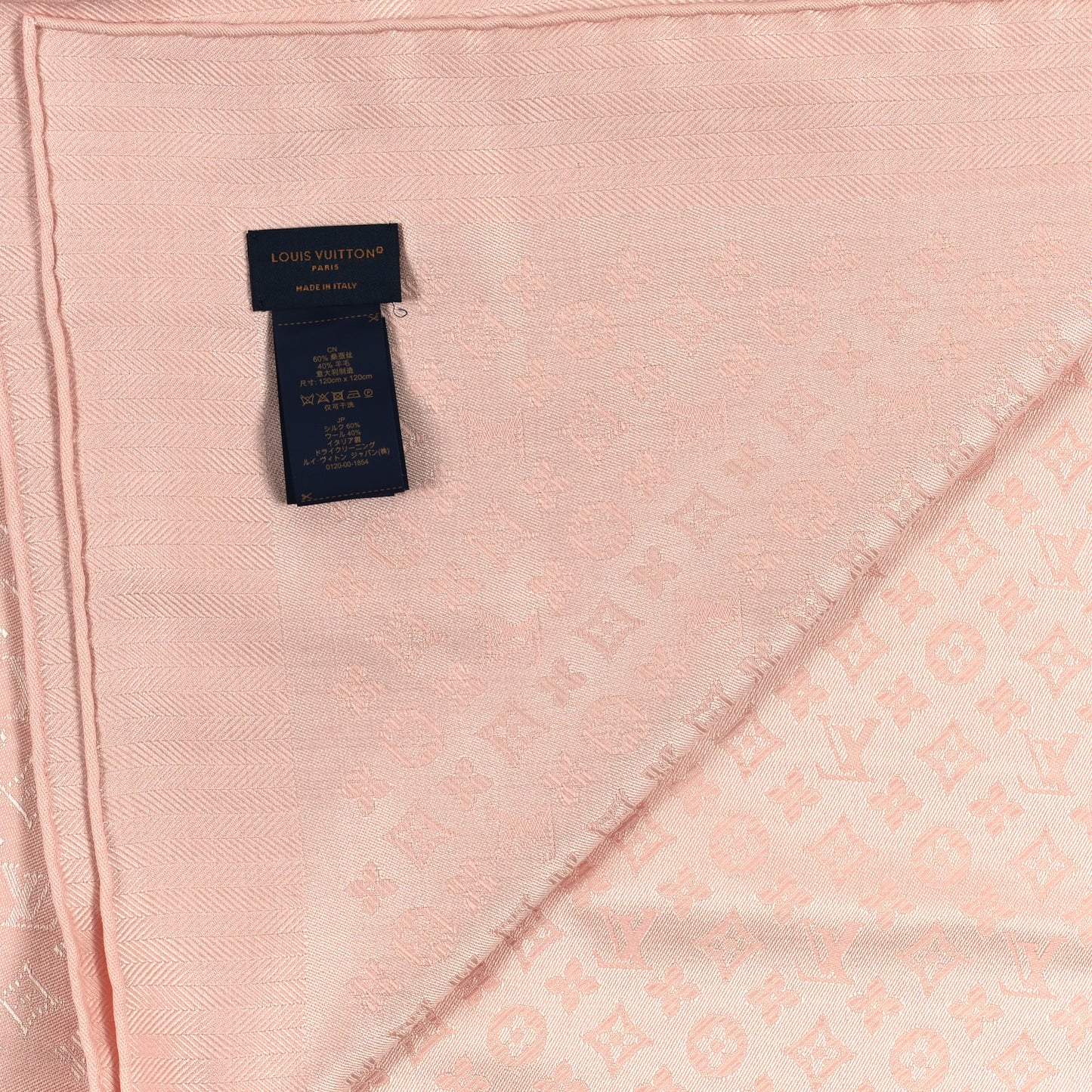 Silk Monogram Evermore Shawl Rose Poudre