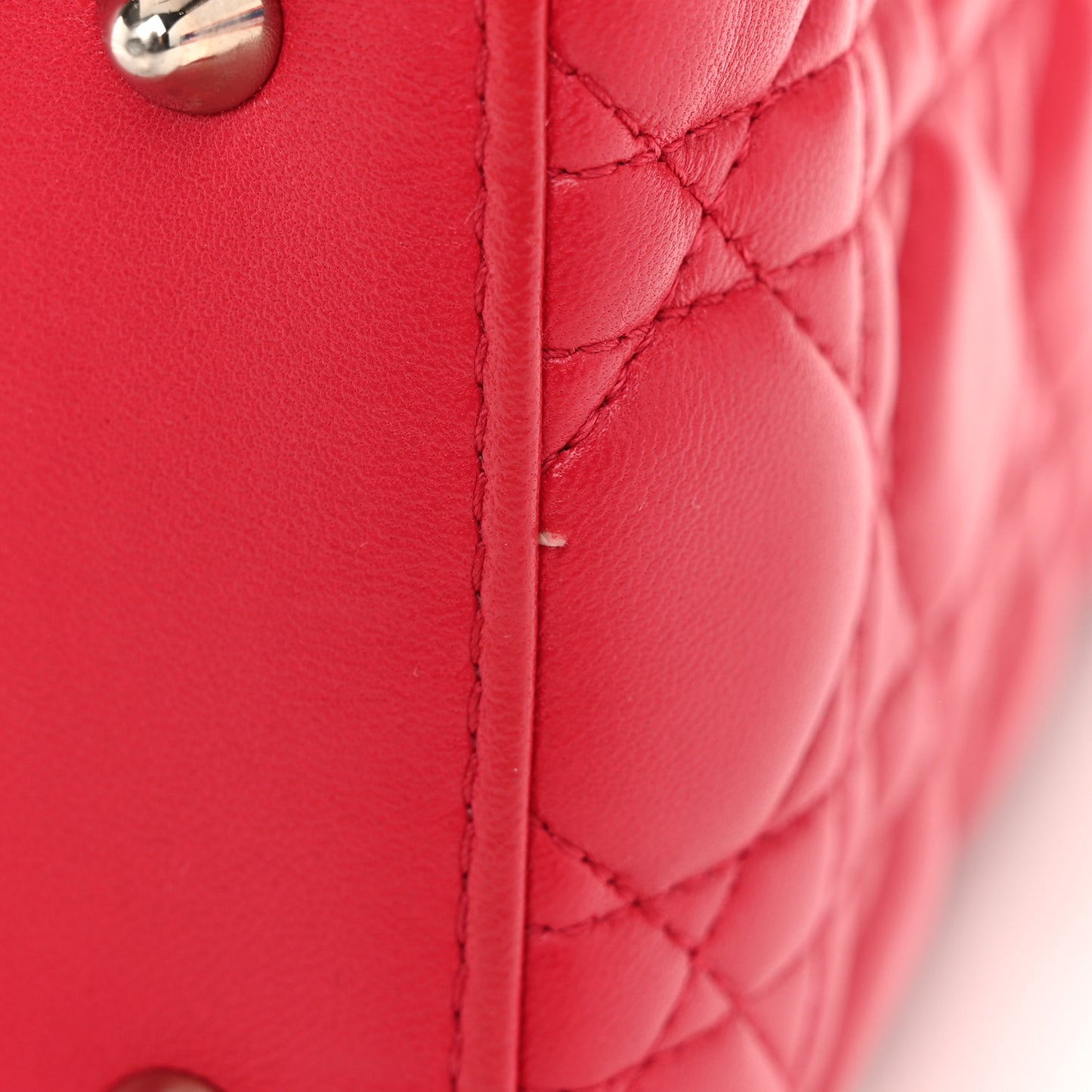Lambskin Cannage Medium Lady Dior Pink