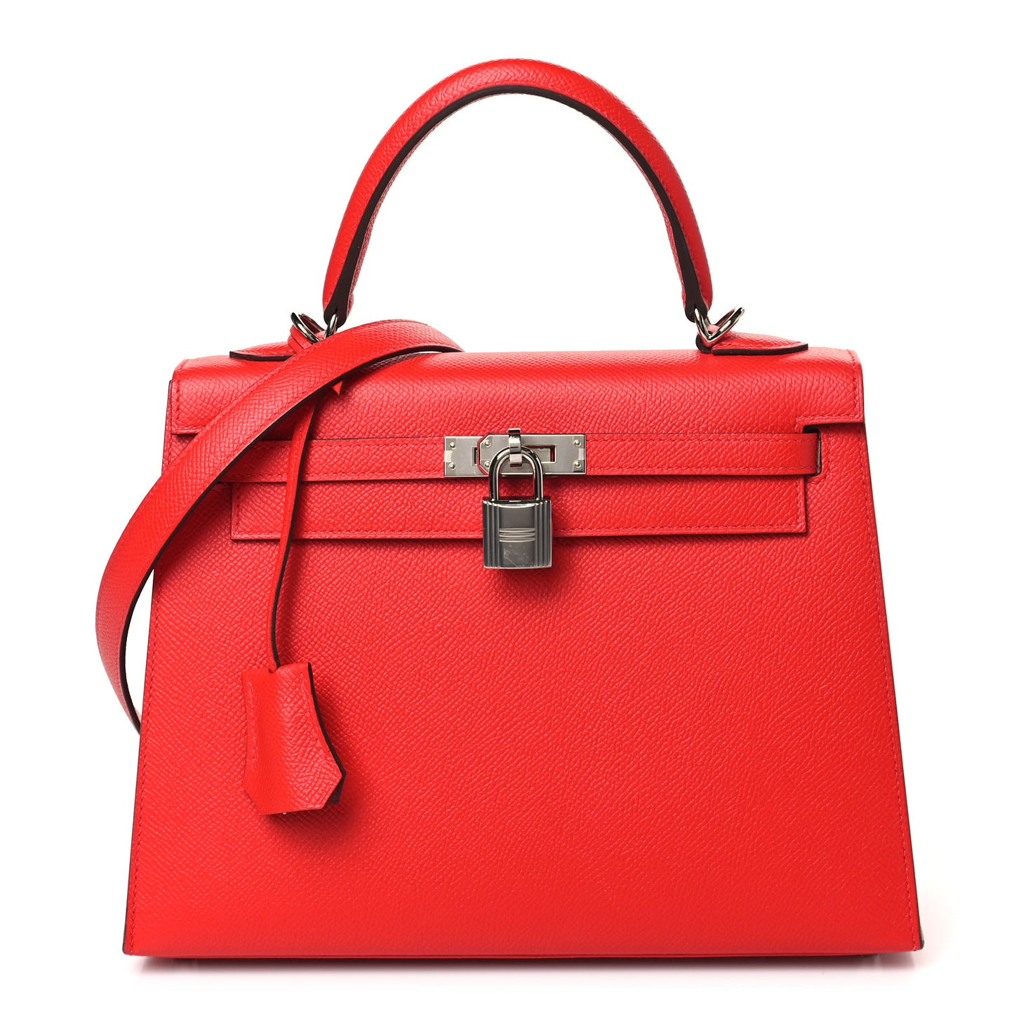 Epsom Verso Kelly Sellier 25 Rouge De Coeur Rouge Grenat