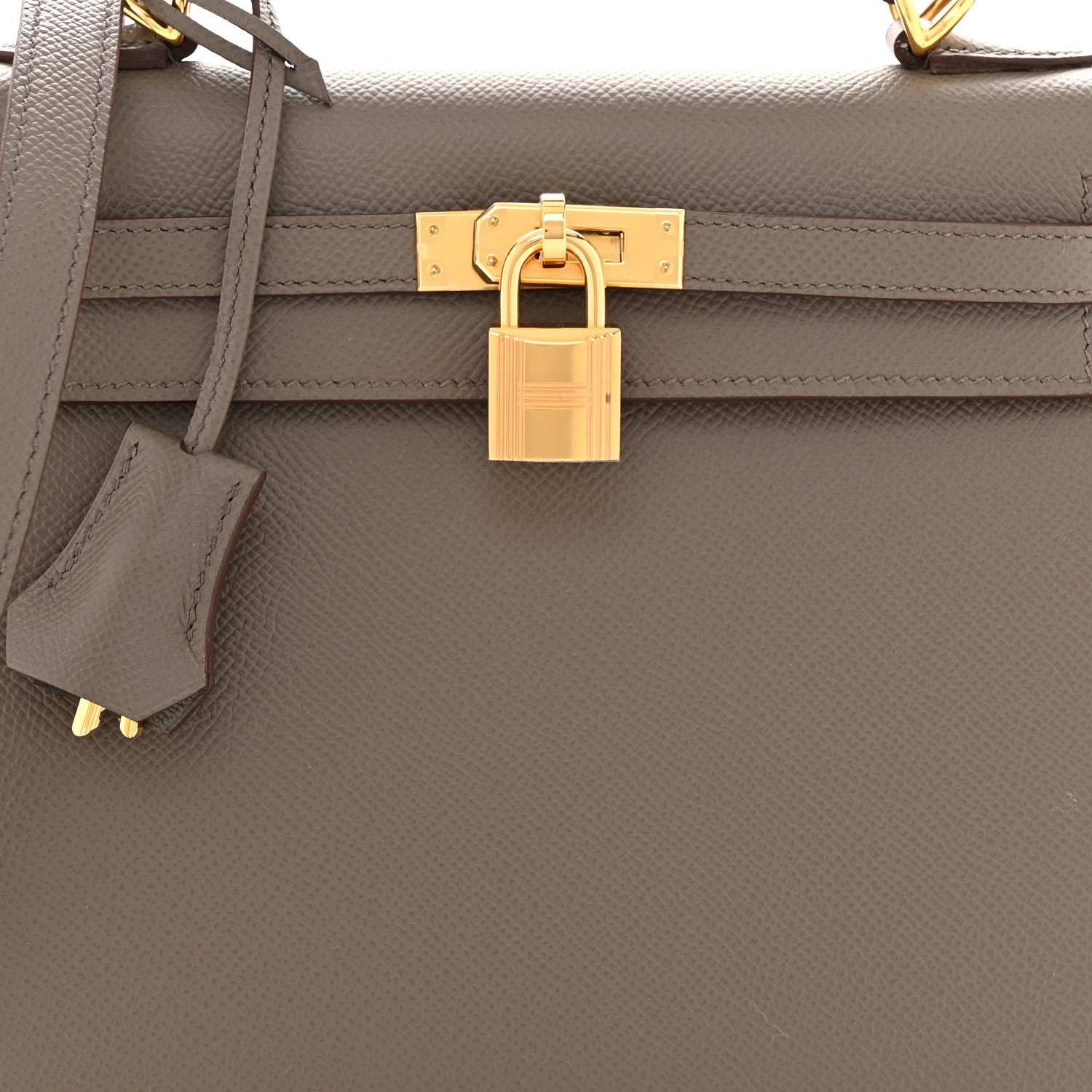 Hermes Epsom Kelly Sellier 25 Etain 8 of 12