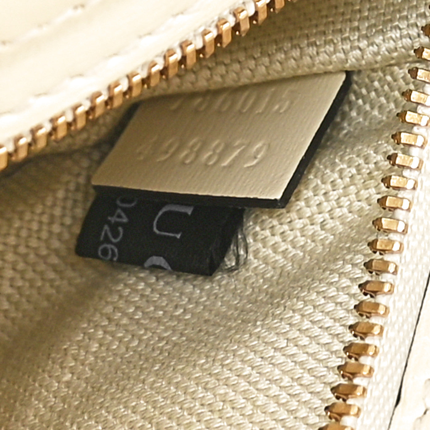 Gucci Calfskin Mini Moon Side Shoulder Bag Ivory 7 of 10