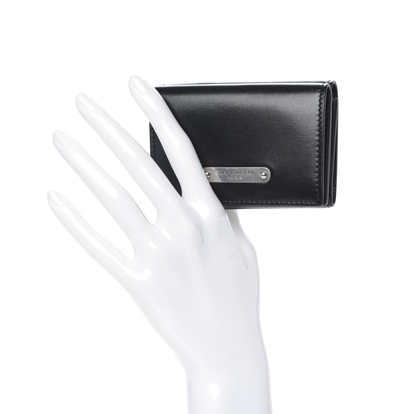 Smooth Calfskin Business Card Case Black