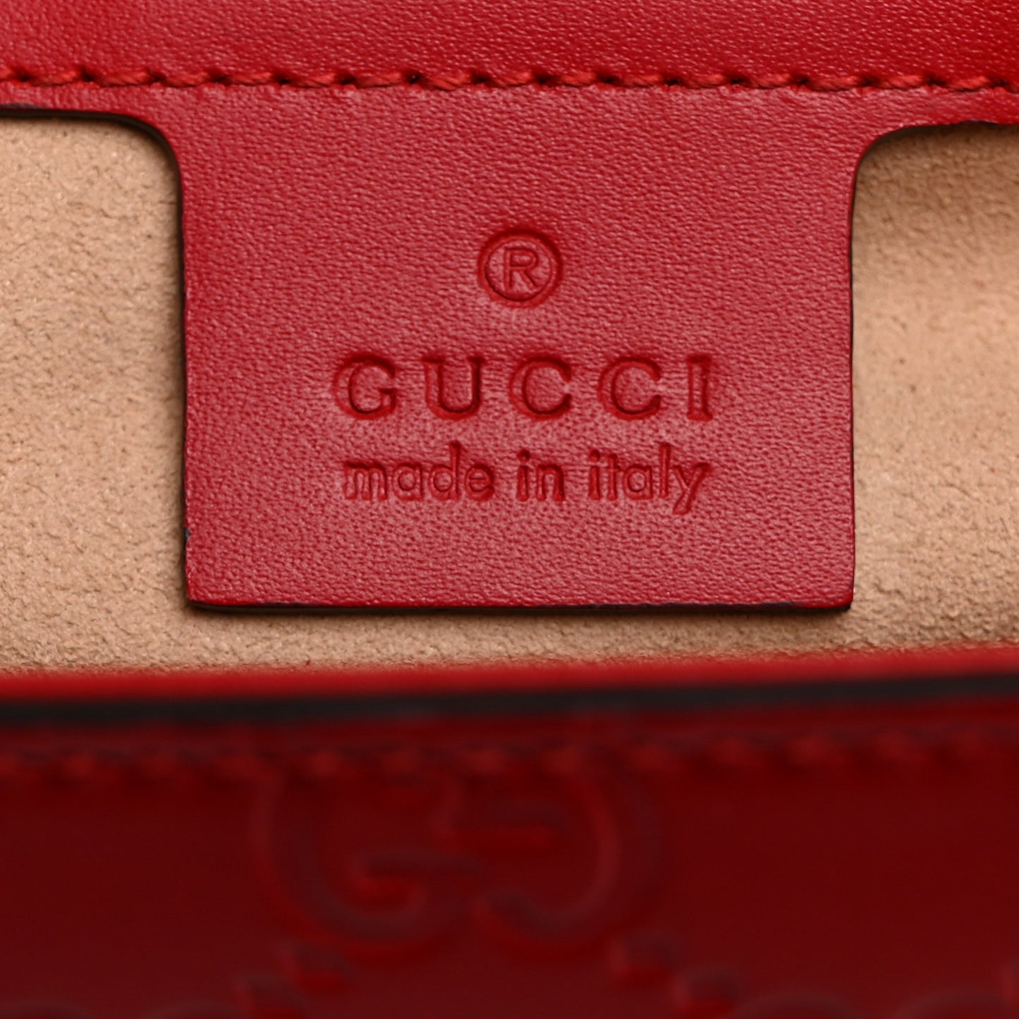 Guccissima Medium Padlock Shoulder Bag Hibiscus Red