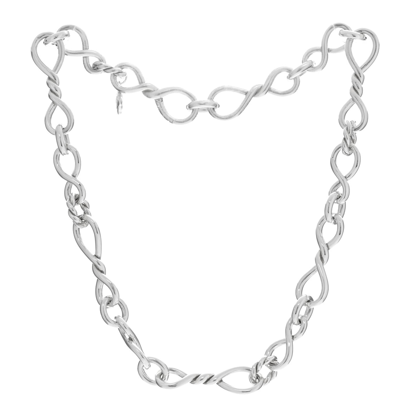 Sterling Silver Continuance Chain Necklace