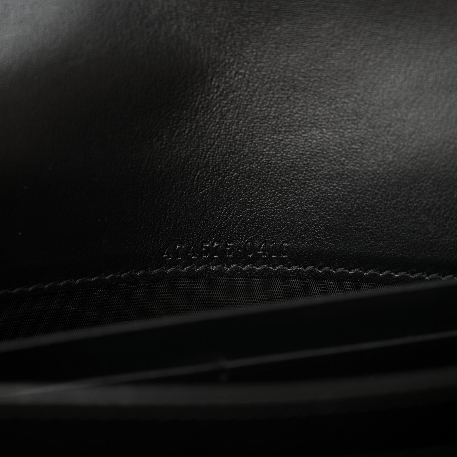 Gucci Calfskin Matelasse GG Marmont Chain Wallet Black 6 of 12