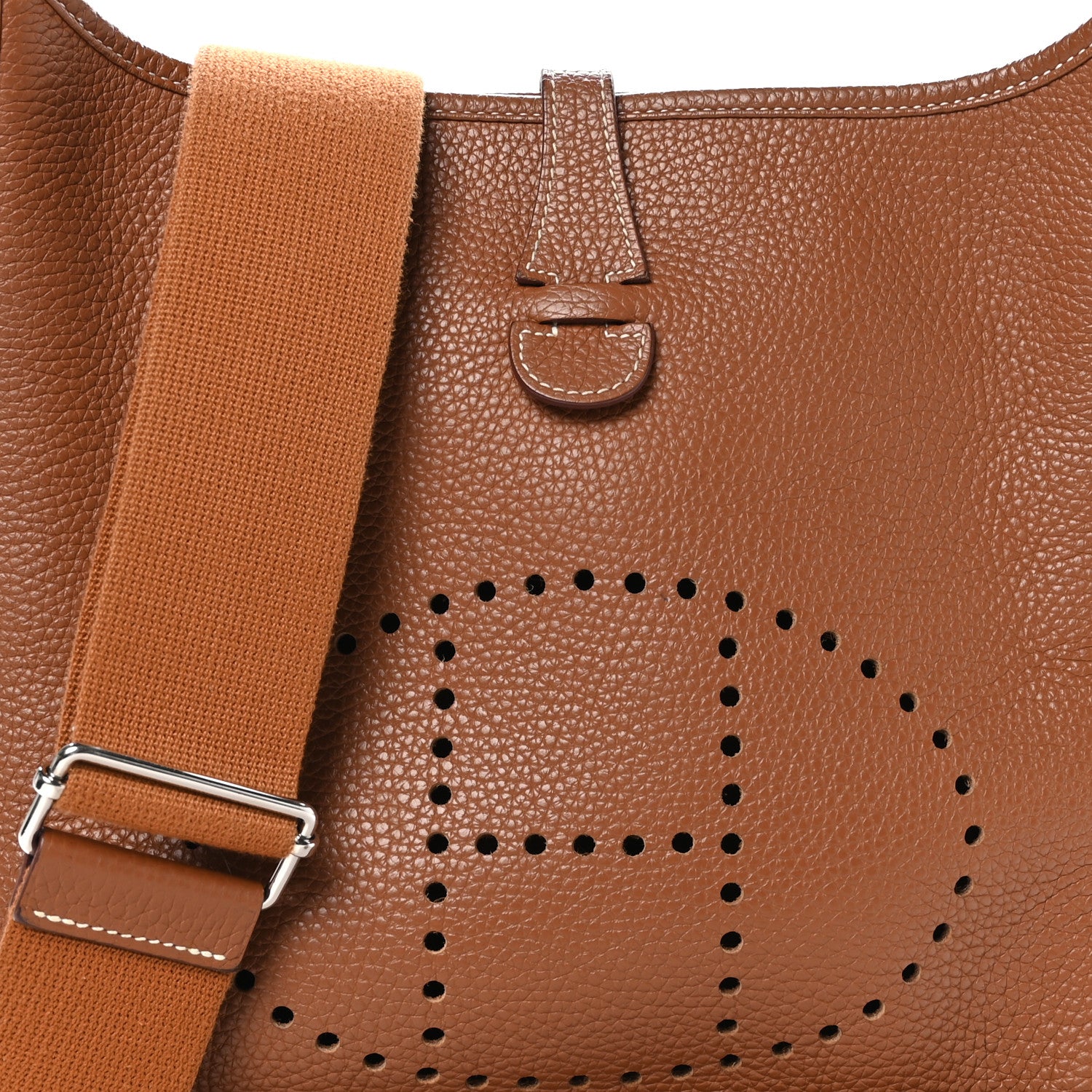Hermes Taurillon Clemence Evelyne III PM Gold 8 of 11