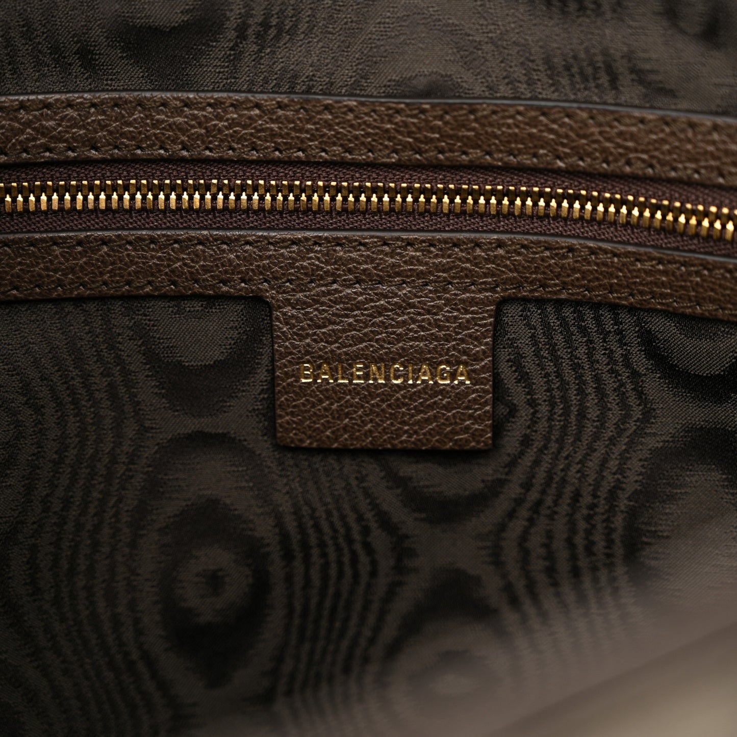 X BALENCIAGA Supreme Monogram Calfskin Web Medium Jackie 1961 Hobo Beige Ebony