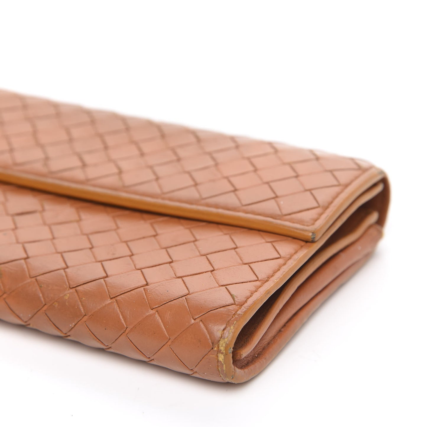 Nappa Intrecciato Continental Flap Wallet Topaz