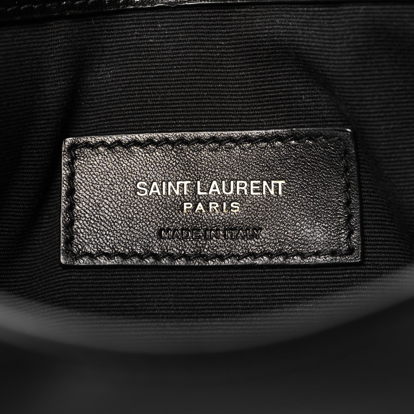 Smooth Shiny Calfskin Monogram Uptown Pouch Black
