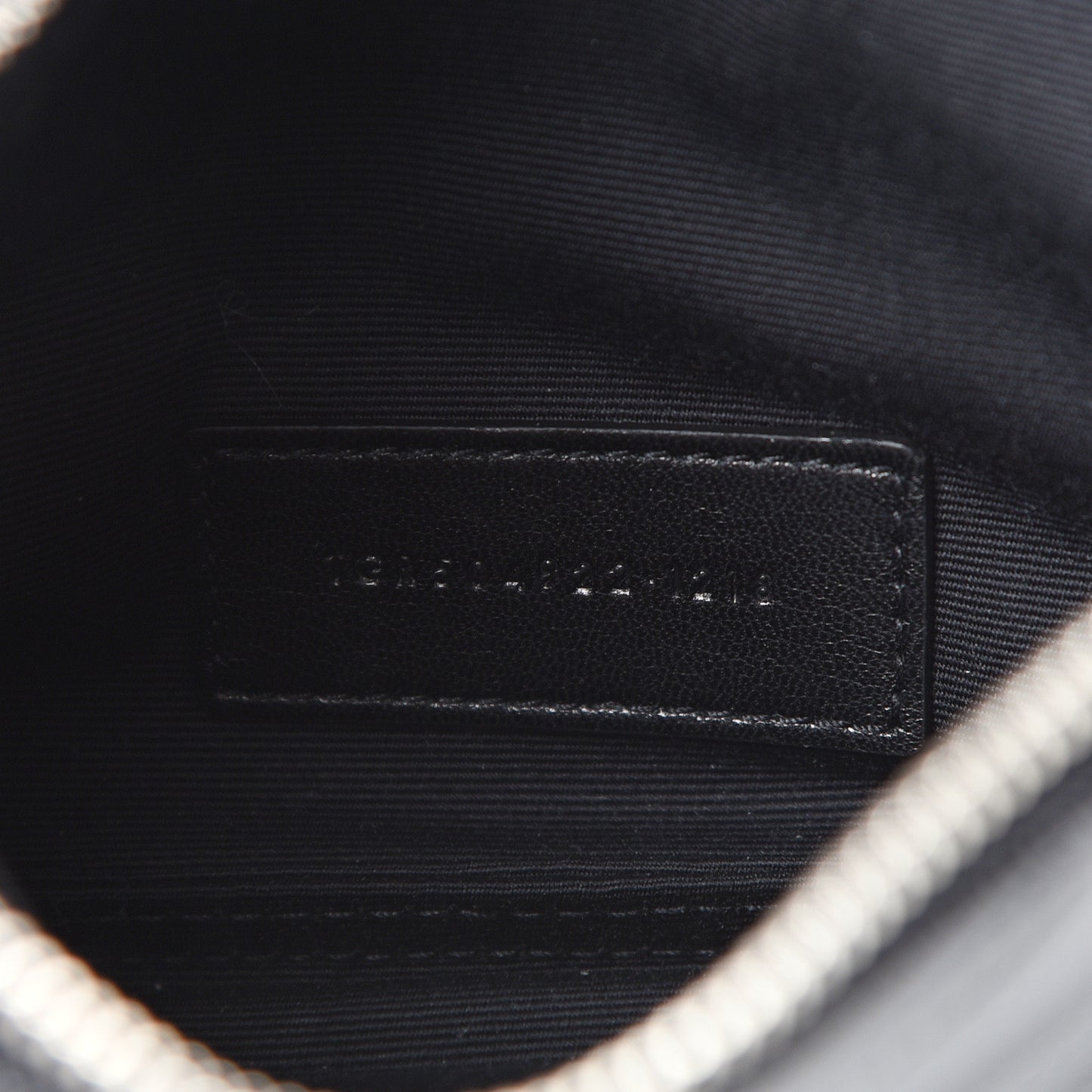 Grain De Poudre Chevron Monogram Bill Pouch Black