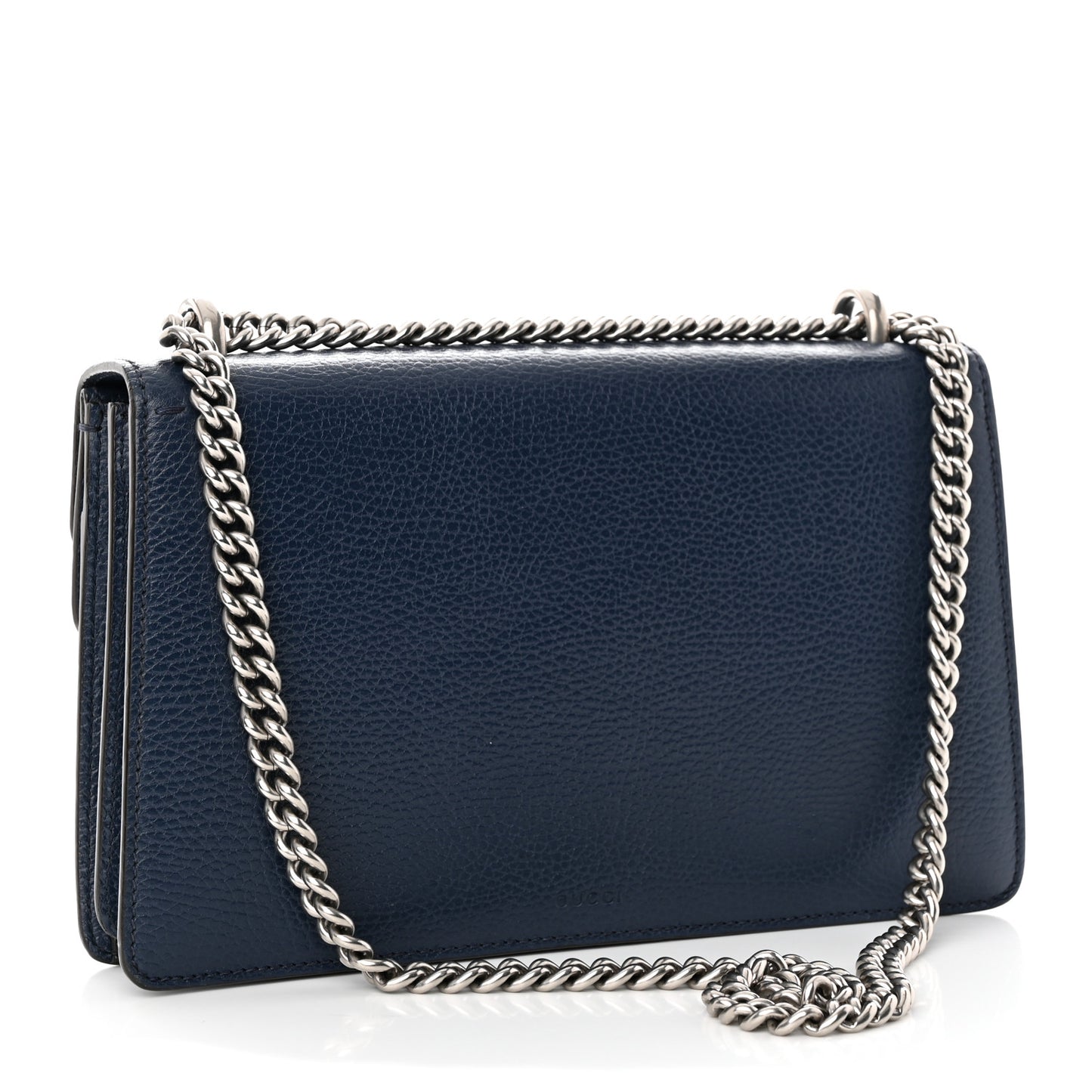 Dollar Calfskin Crystal Small Dionysus Shoulder Bag Blue Agata Montana Sapphire