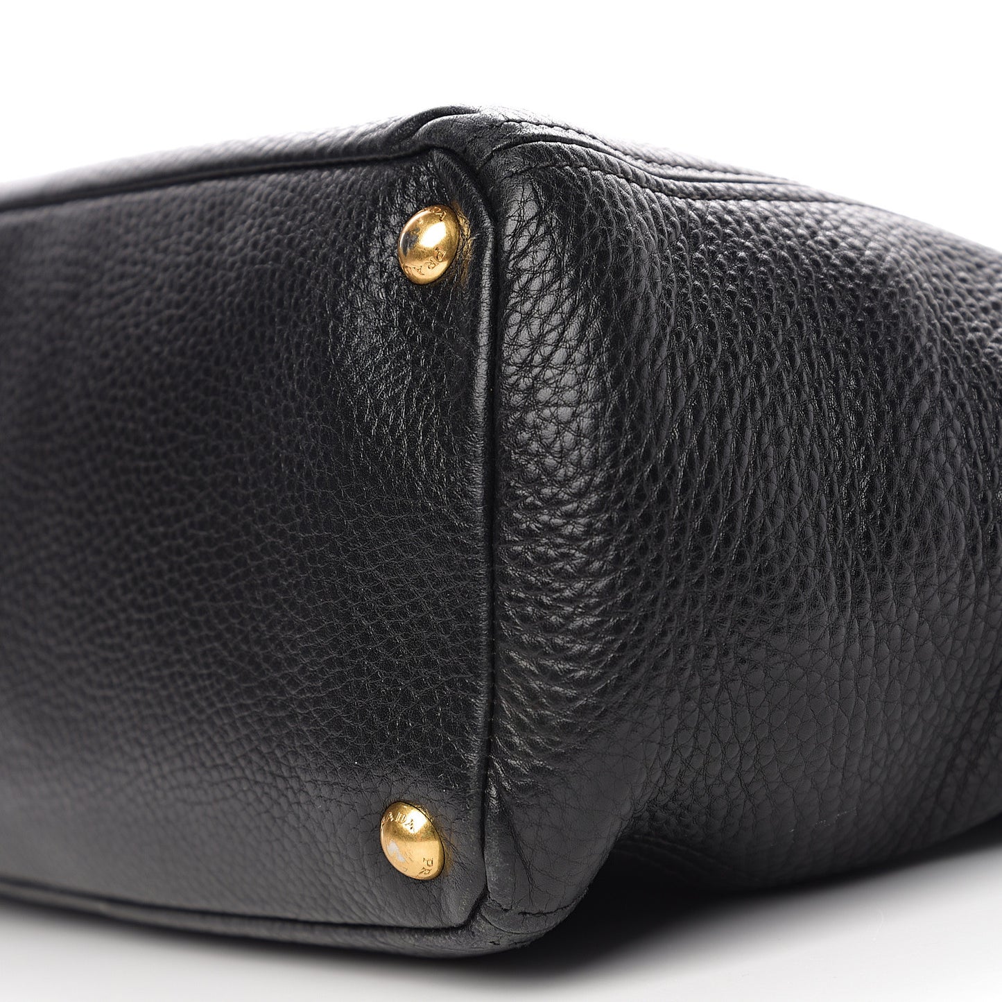 Vitello Daino Side Pocket Tote Black