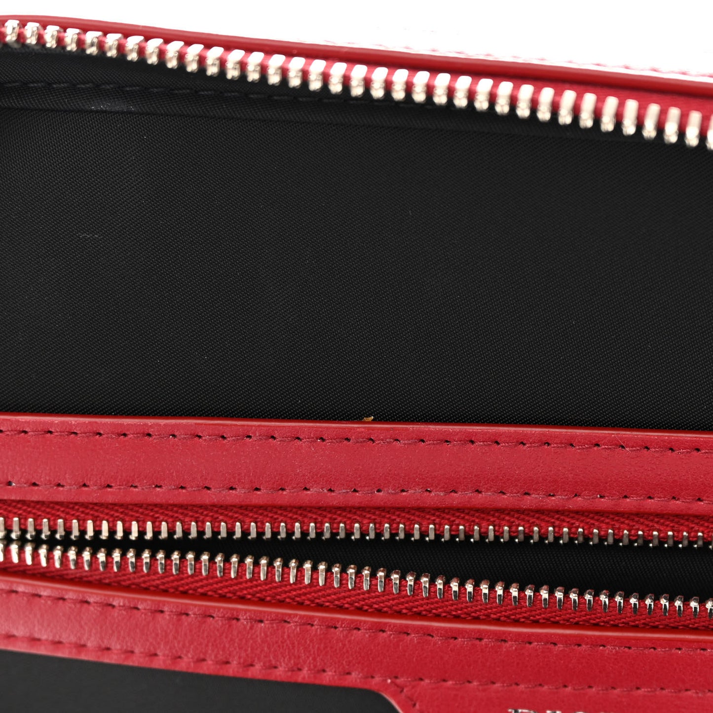 Calfskin Oblique Galaxy Perforated Marsupio World Tour Pelle Sling Red White