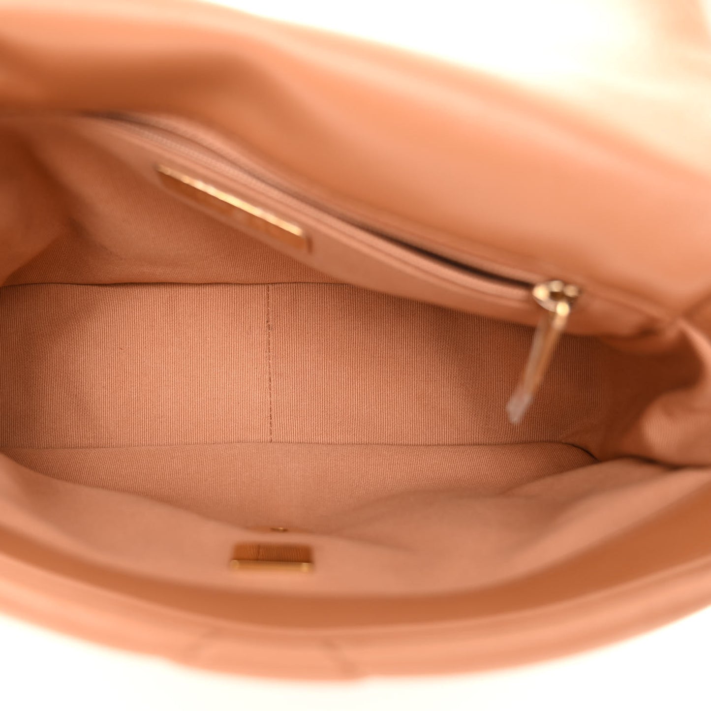 Lambskin Quilted Medium Chanel 19 Flap Brown