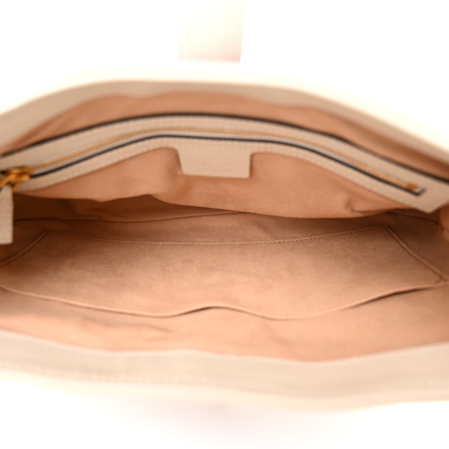 GG Supreme Monogram Textured Dollar Calfskin Web Small Jackie 1961 Hobo Beige Ebony Mystic White