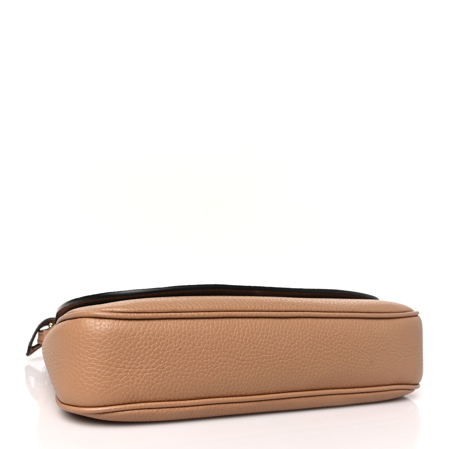 Pebbled Calfskin Medium Soho Flap Crossbody Camelia