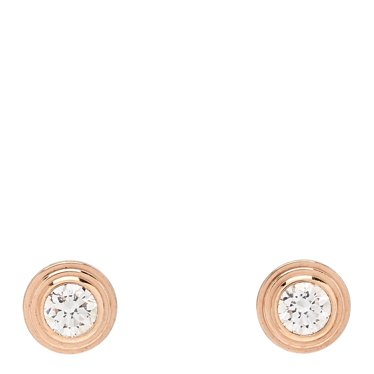 18K Pink Gold Diamond XS D'Amour Earrings