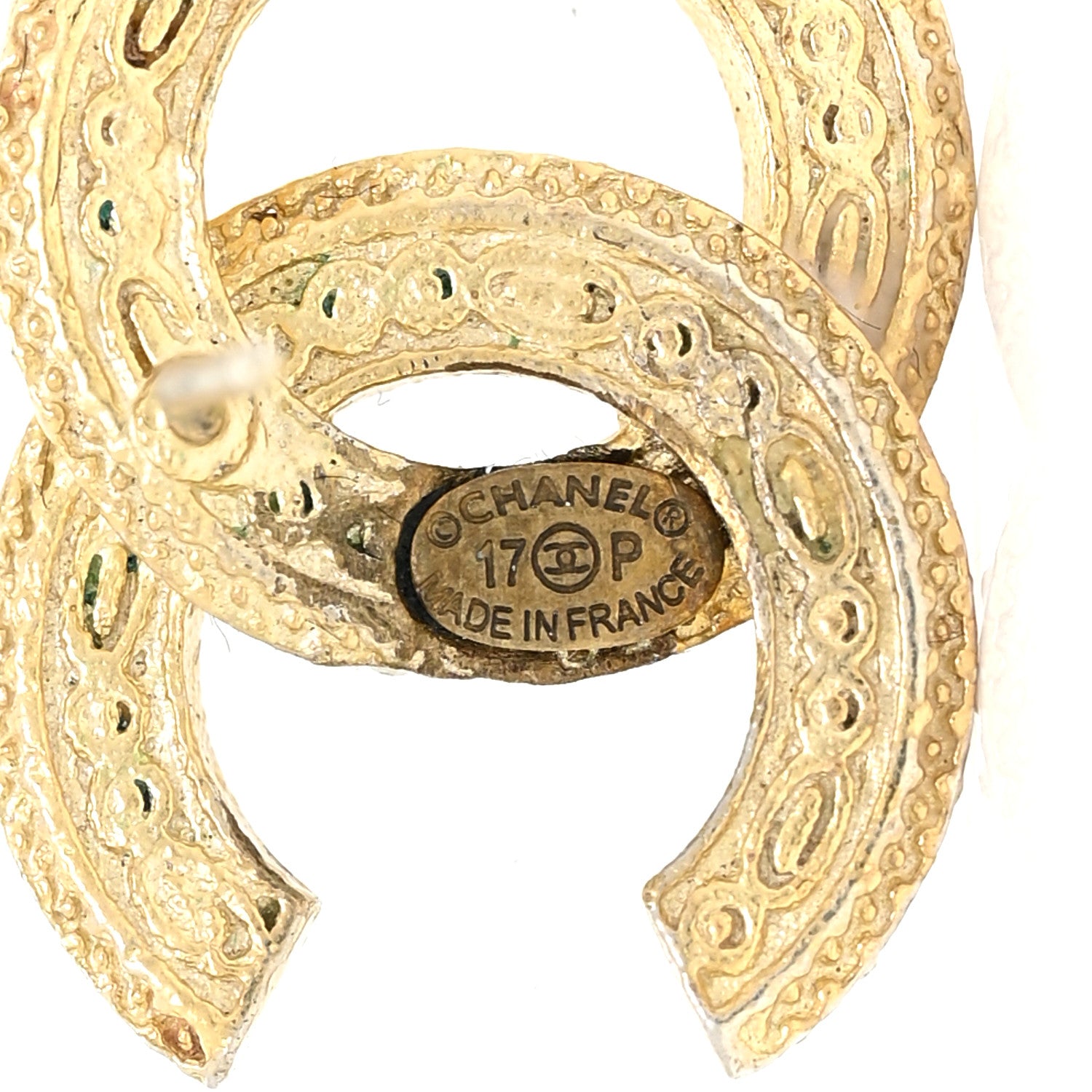 Chanel Baguette Crystal CC Earrings Gold Black 4 of 6