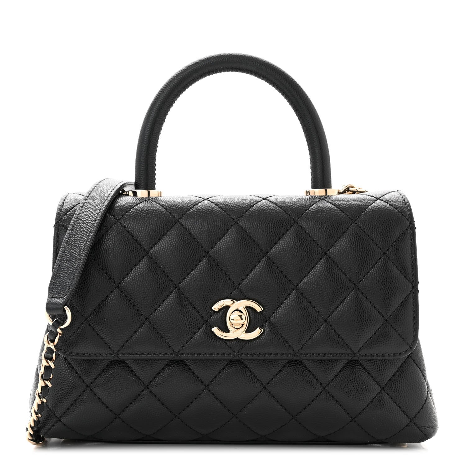 Chanel Caviar Quilted Mini Coco Handle Flap Black 1 of 13