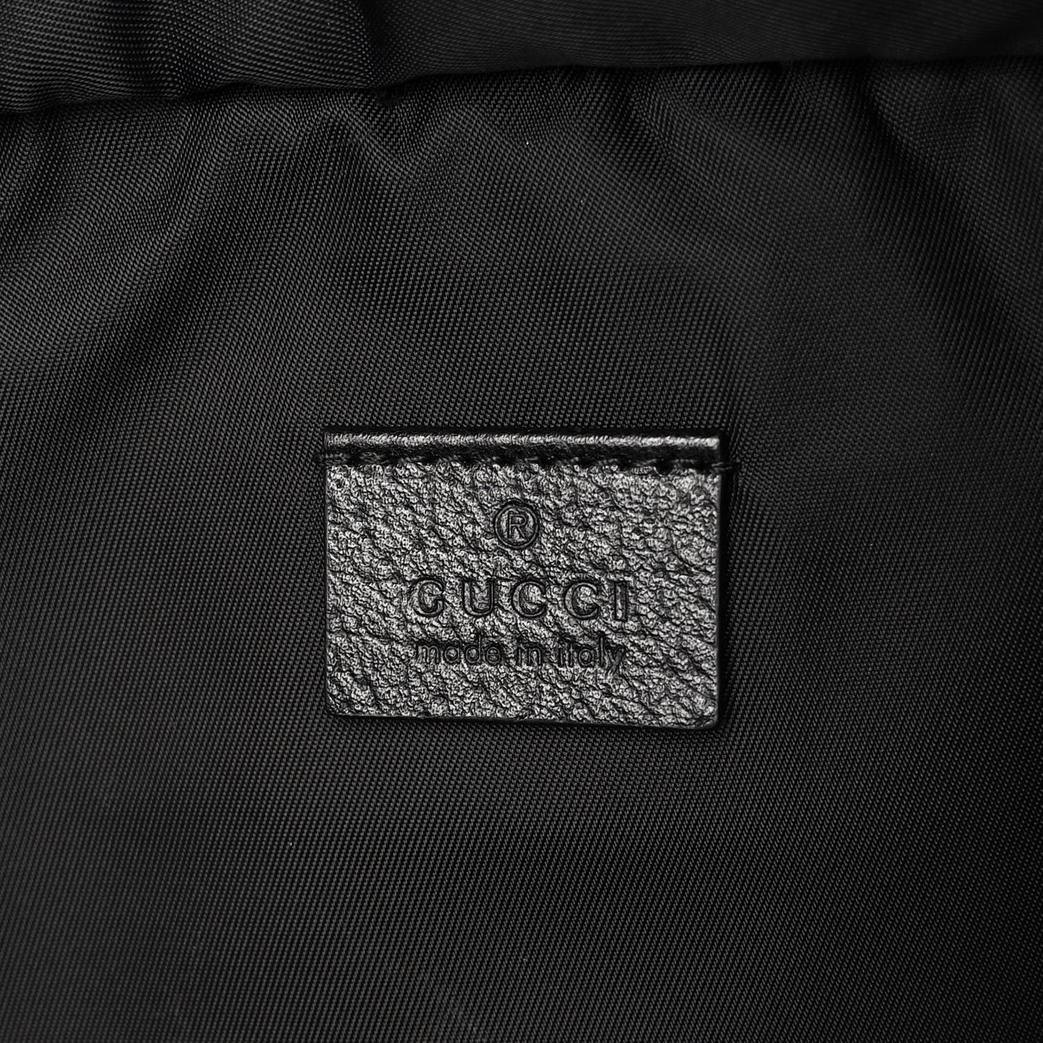 Gucci Nylon Retro Patch Convertible Belt Bag Black 6 of 12