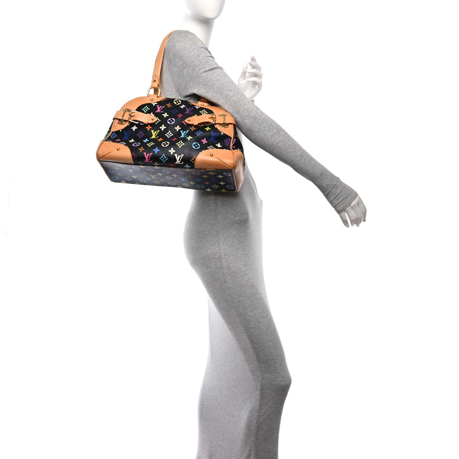 Louis Vuitton Monogram Multicolor Claudia Black 2 of 9