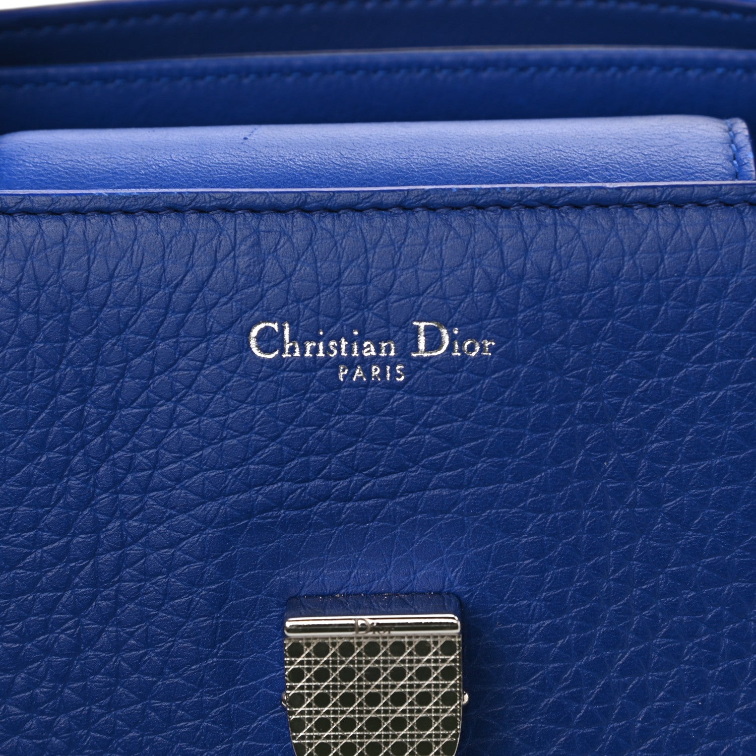 Christian Dior Calfskin Large Diorever Flap Blue 6 of 11
