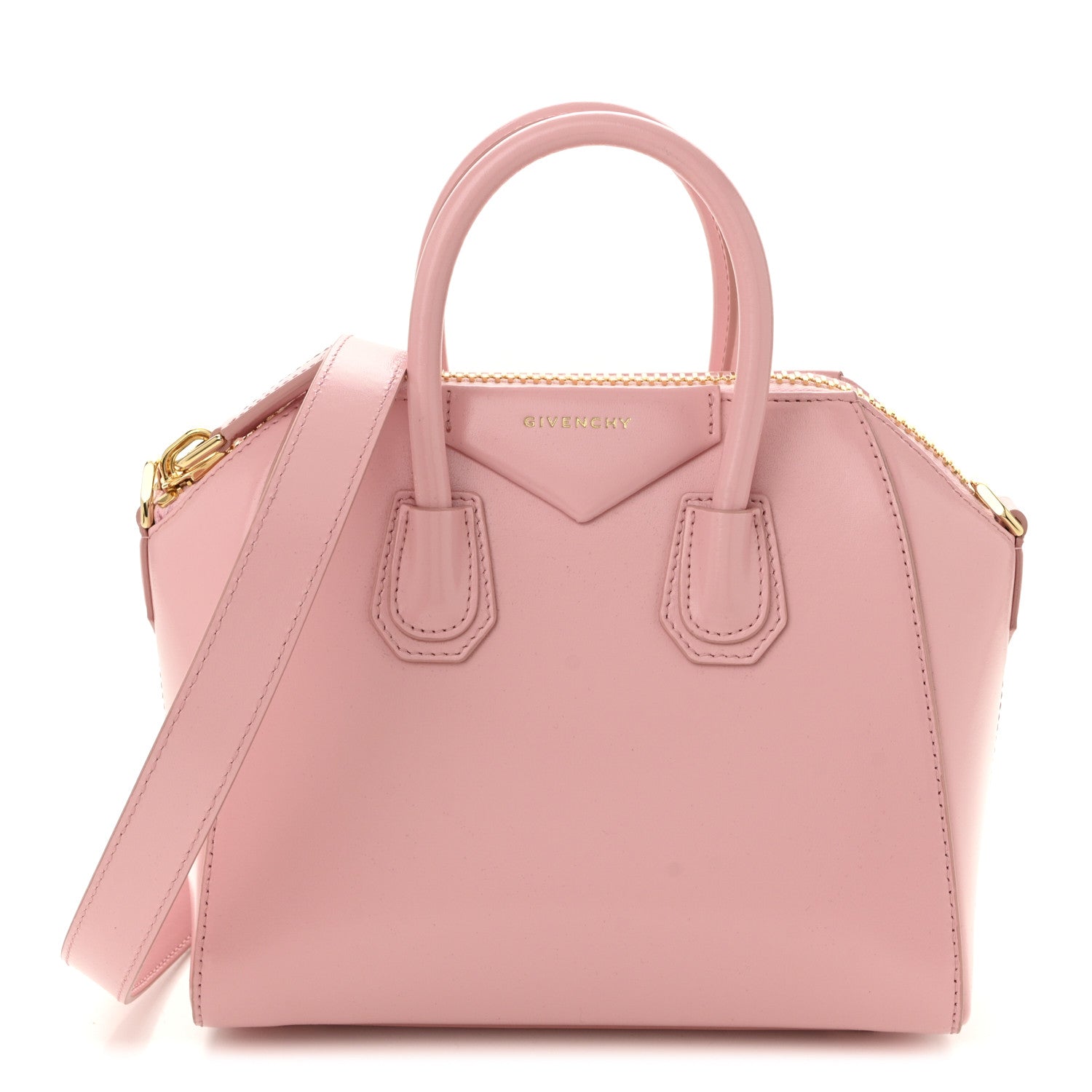 Givenchy Shiny Lord Calfskin Mini Antigona Flamingo 1764065