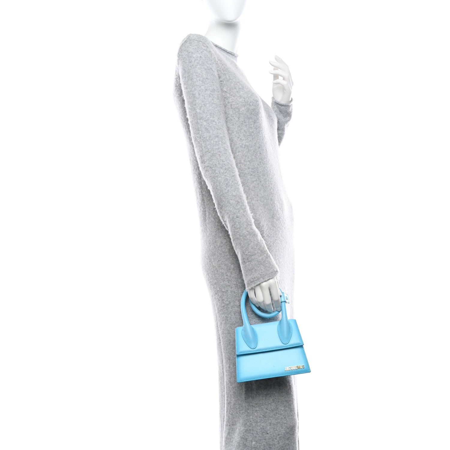 Jacquemus Smooth Calfskin Le Chiquito Noeud Blue 2 of 12