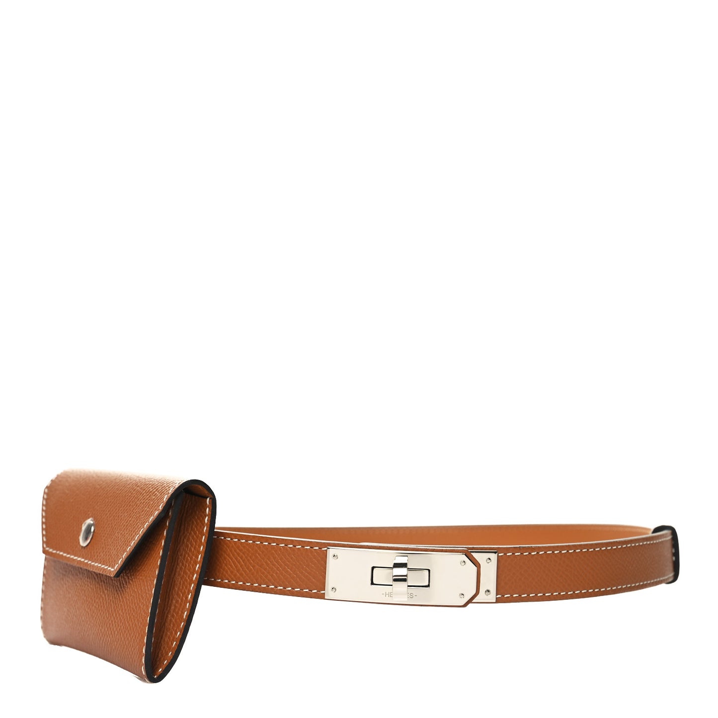 Epsom Kelly Pocket Belt Gold