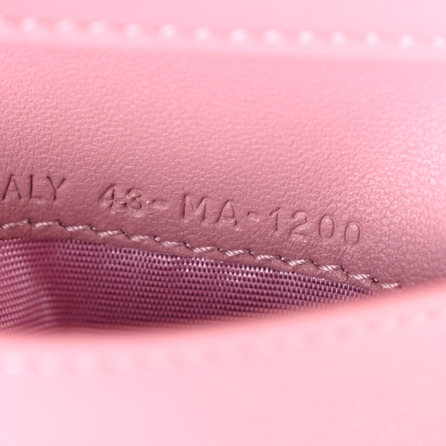 Goatskin Saddle Lotus Wallet Pink