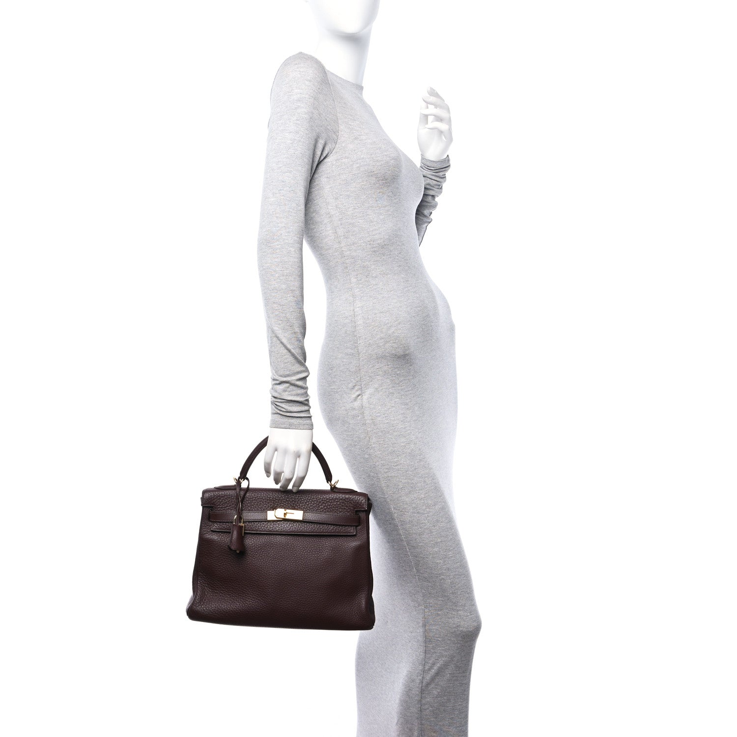 Hermes Taurillon Clemence Kelly Retourne 32 Havane 2 of 12