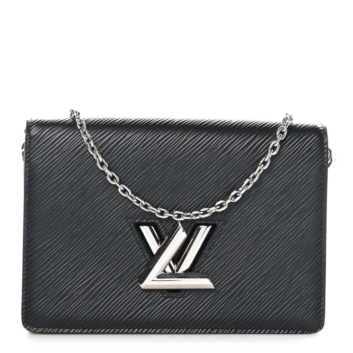 Epi Twist Belt Chain Wallet Black