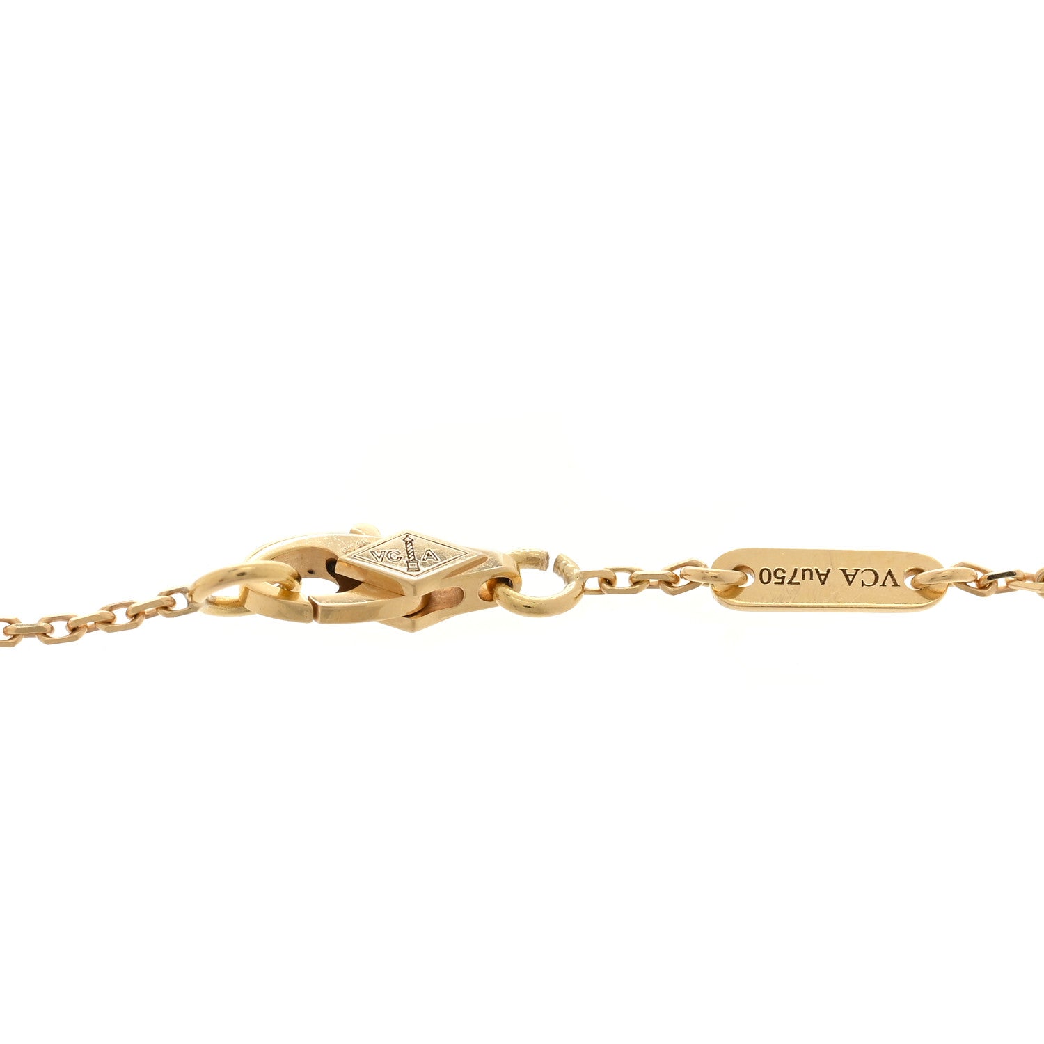 Van Cleef & Arpels 18K Yellow Gold Mother of Pearl Sweet Alhambra Bracelet 3 of 3
