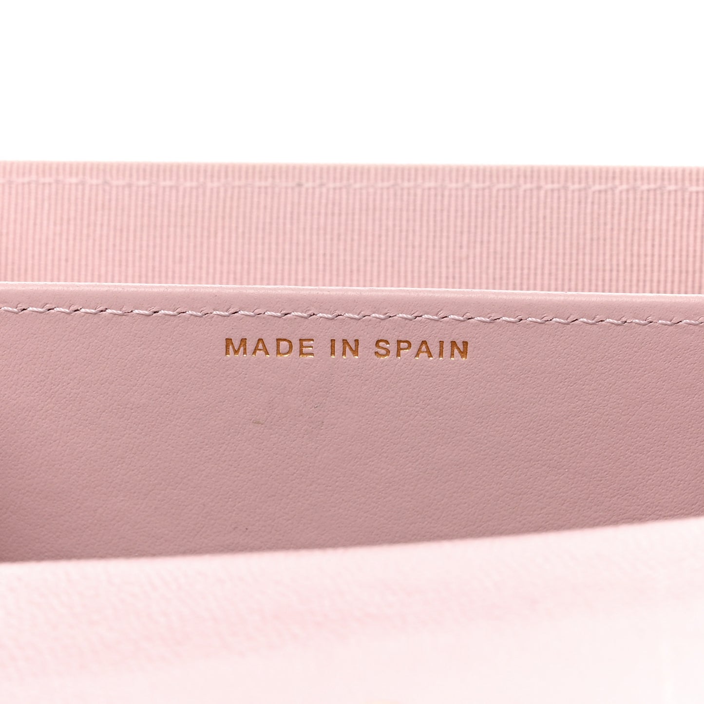 Caviar Quilted Studded CC Flap Card Holder Light Pink